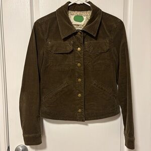 Anthropologie Brown Corduroy Jacket